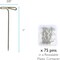The Beadsmith T-pins, 1 inch (27mm), Stainless Steel, 75 pins in a Plastic Box, Ideal for Wigs, Macrame and Sewing, Use for Blocking, Knitting, Modelling and Crafts
